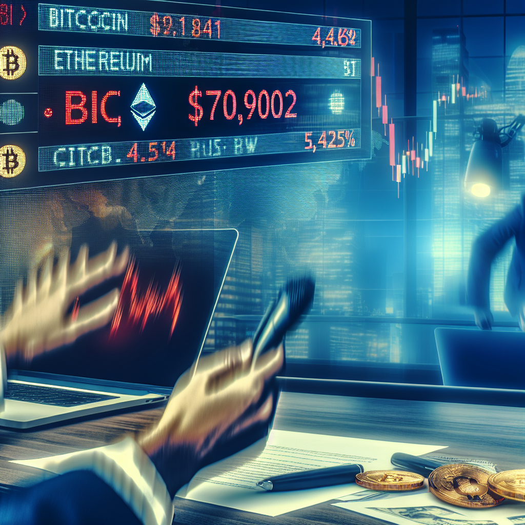 Graphique Bitcoin Ethereum prix marche crypto