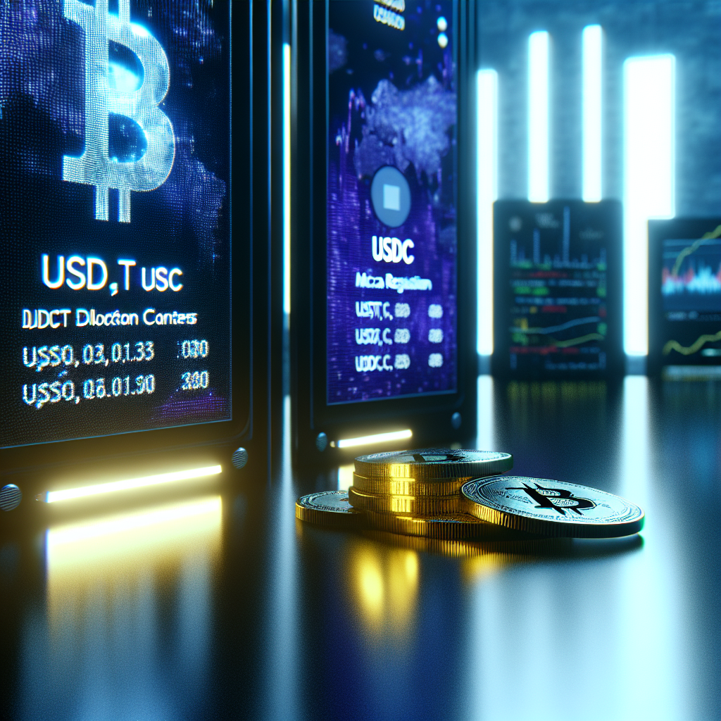 Comparaison stablecoins USDT USDC différences réglementation